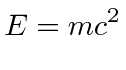 \bgroup\color{black}$\displaystyle E=mc^2 $\egroup