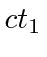 $\displaystyle ct_1$